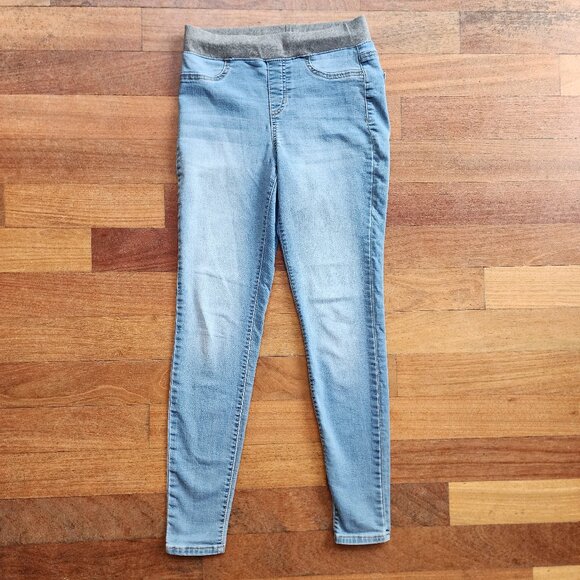 No Boundaries Juniors Light Wash Pull On Skinny Jeans Size Small (3-5) - Picture 2 of 13